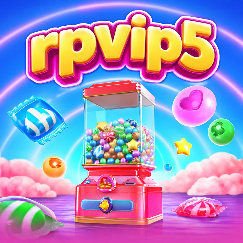 Tema permen manis warna-warni berlogo rpvip5