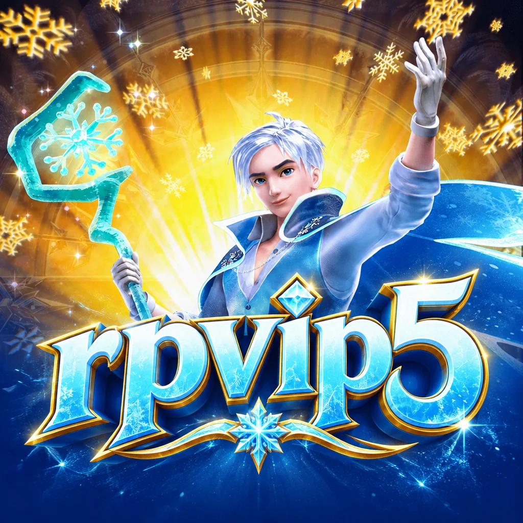 Karakter Jack Frost dengan tongkat es bertuliskan rpvip5